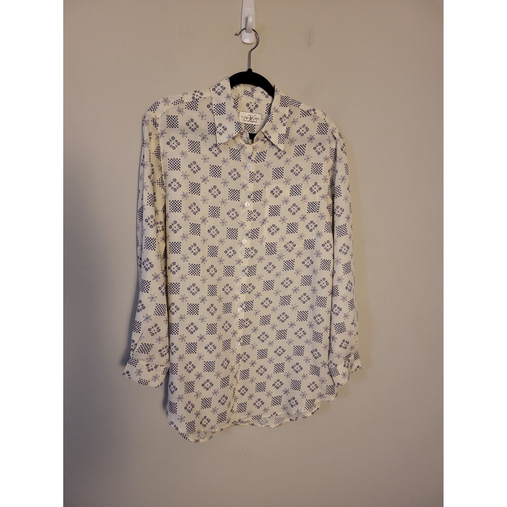 Vintage Village Sport by Liz Claiborne Womens Button Up Shirt Sz M